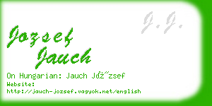 jozsef jauch business card